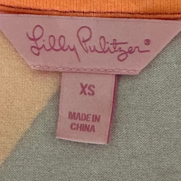 LILLY PULITZER Adriel Always A Party Dress Short Sleeve Wrap Around Mini Size XS - Picture 7 of 12